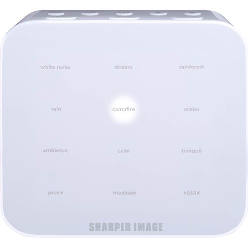 Sharper Image - Sleep Therapy Sound Soother - White-Front_Standard 