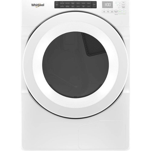Whirlpool - 7.4 Cu. Ft. Stackable  Electric Dryer with  Wrinkle Shield Option - White