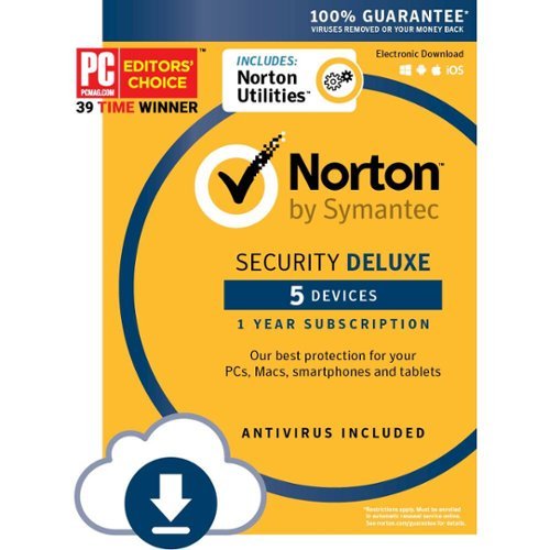  NortonLifeLock - Security Deluxe with Norton Utilities (5-Device) (1-Year Subscription with Auto Renewal) [Digital] - Android, Mac OS, Windows, Apple iOS [Digital]