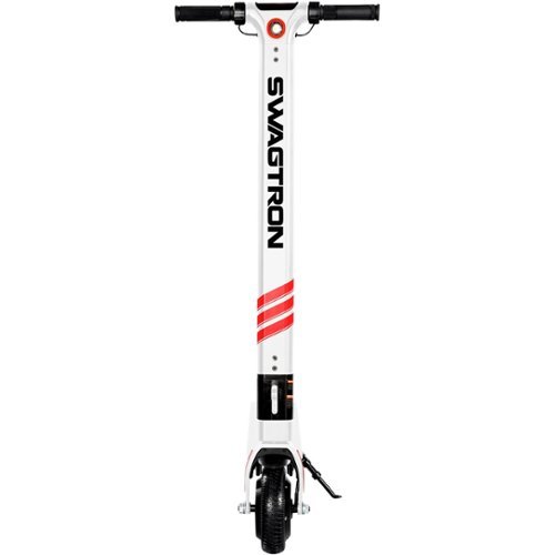 Swagtron - Swagger Electric Scooter - Black/white/red-Front_Standard 