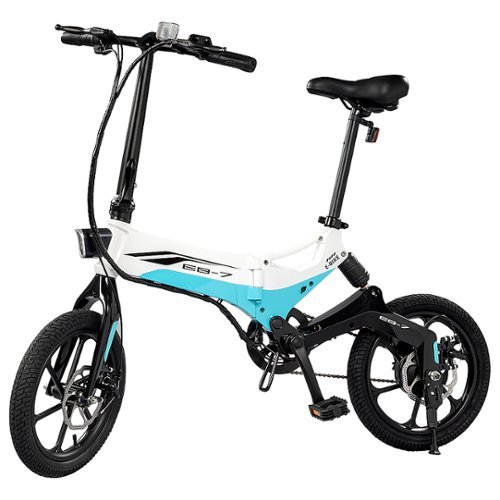 Swagtron - SwagCycle EB7 16" Electric Bike - White-Front_Standard 