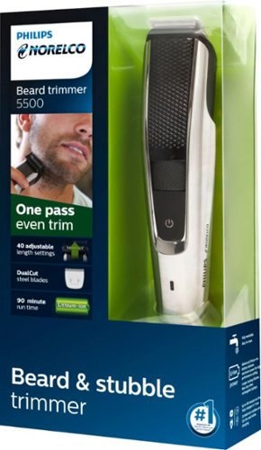 Philips Norelco Beard and Hair Trimmer Series 5500, BT5511/49 - Black/Silver GLOBAL SHIPPING