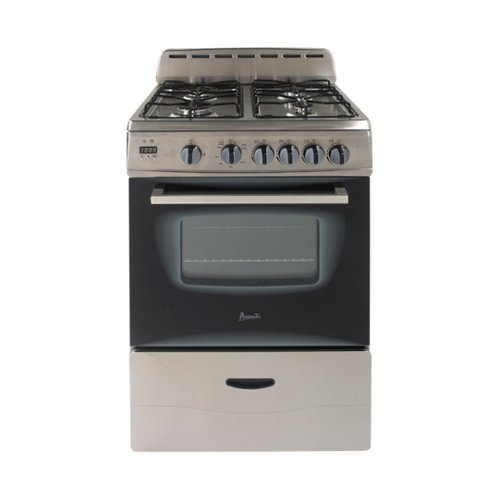 Avanti - 2.6 Cu. Ft. Freestanding Gas Range - Stainless Steel-Front_Standard 