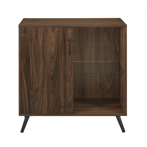 Walker Edison - 1-Door Accent Cabinet - Dark Walnut