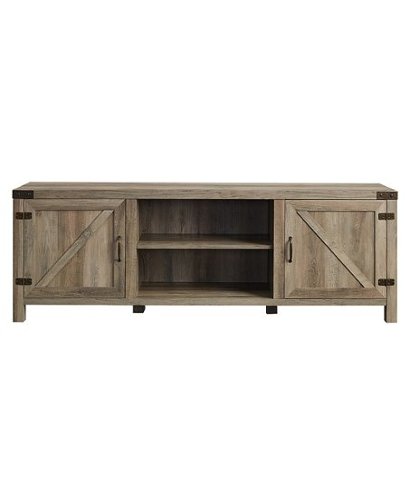 Walker Edison - Farmhouse Barn Door TV Stand for most TVs up to 80