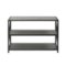 Walker Edison - Industrial Metal and Wood 3-Shelf Bookcase - Slate Grey-Front_Standard