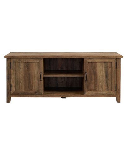 Walker Edison - Modern Farmhouse TV Stand for Most TVs Up to 64" - Rustic Oak