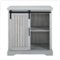 Walker Edison - Modern Farmhouse Sliding Door Buffet - Stone Gray-Front_Standard
