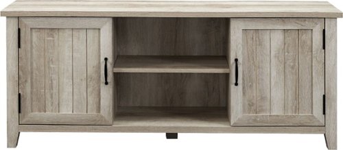 Walker Edison - Modern Farmhouse TV Stand for Most TVs Up to 64" - White Oak