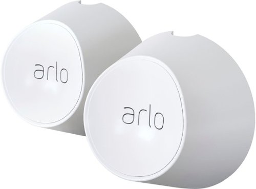 Arlo - Magnetic Wall Mounts for Pro 5S 2K, Pro 4, Pro 3, Ultra 2, and Ultra Cameras - White