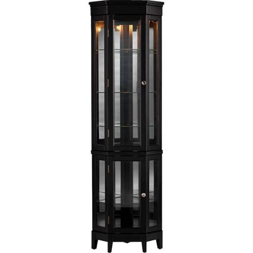 SEI Furniture - Essex Curio Cabinet - Black