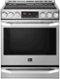 LG - STUDIO 6.3 Cu. Ft. Smart Slide-In Electric True Convection Range with EasyClean and 3200W Power Burner - Stainless Steel-Front_Standard