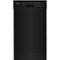 Whirlpool - 18" Front Control Built-In Dishwasher with Stainless Steel Tub - Black-Front_Standard