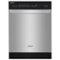 Whirlpool - 24" Front Control Built-In Tub Dishwasher with Cycle Memory and 51 dBA - Stainless Steel-Front_Standard