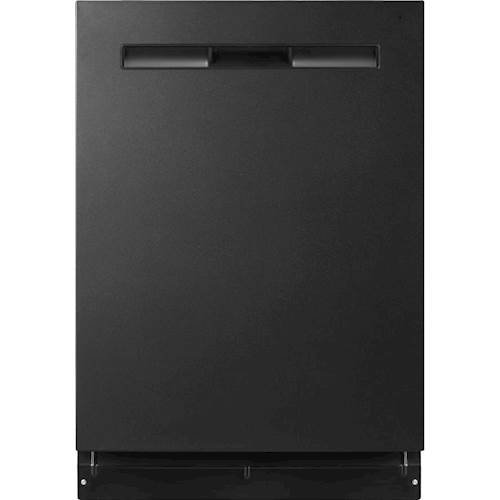 Maytag - 24" Top Control Tall Tub Built-In Dishwasher with Stainless Steel Tub - Black-Front_Standard 
