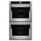 KitchenAid - Smart Oven+ 30" Built-In Double Electric Convection Wall Oven - Stainless Steel-Front_Standard 