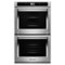 KitchenAid - Smart Oven+ 30" Built-In Double Electric Convection Wall Oven - Stainless Steel-Front_Standard