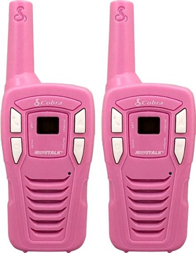 Cobra - 18-Mile, 22-Channel FRS/GMRS 2-Way Radios (Pair) - Pink
