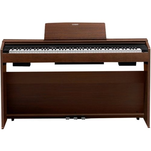 Casio - Full-Size Keyboard with 88 Fully-Size Velocity-Sensitive Keys - Oak tone-Front_Standard 