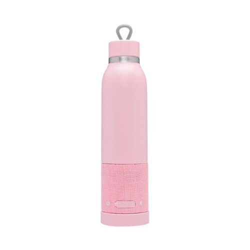 iHome iBTB2 Portable Bluetooth Speaker with Insulated Bottle - Blush GLOBAL SHIPPING