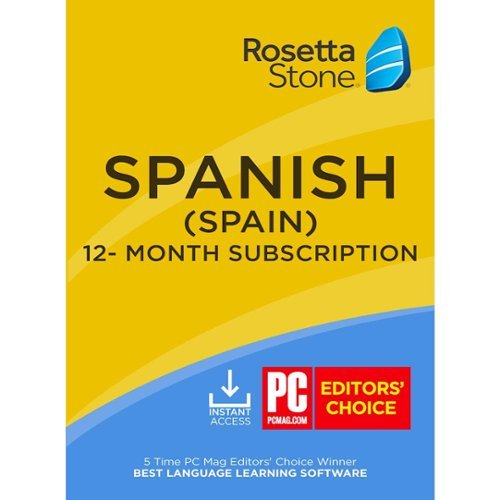 Rosetta Stone - Learn UNLIMITED Languages with 1 Year access - Spanish (Spain) [Digital]