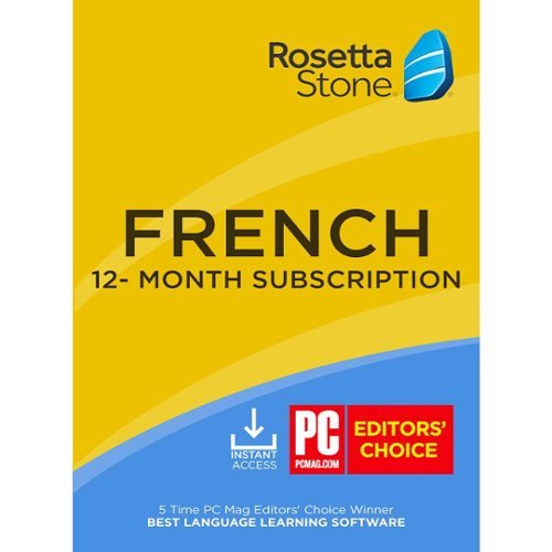 Rosetta Stone - Learn UNLIMITED Languages with 1 Year access - French [Digital]