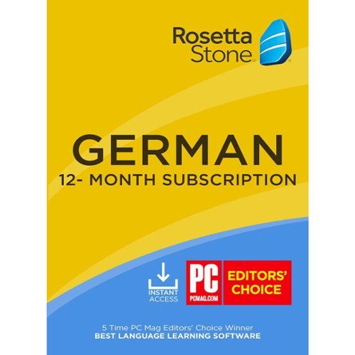 Rosetta Stone - Learn UNLIMITED Languages with 1 Year access - German [Digital]
