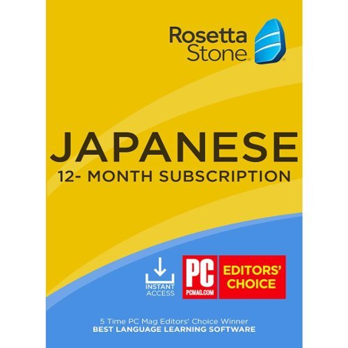 Rosetta Stone - Learn UNLIMITED Languages with 1 Year access - Japanese [Digital]