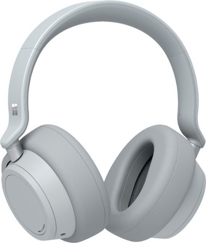 Microsoft - Geek Squad Certified Refurbished Surface Headphones - Wireless Noise Cancelling Over-the-Ear with Cortana - Light Gray
