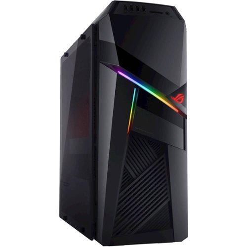 ASUS - Gaming Desktop - Intel Core i7 - 16GB Memory - NVIDIA GeForce RTX 2080 - 2TB Hard Drive + 256GB Solid State Drive - Iron Gray-Front_Standard 
