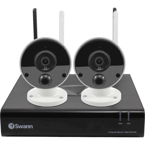 Swann - 4-Channel, 2-Camera Indoor/Outdoor Wireless 1080p 1TB NVR Security System-Front_Standard 