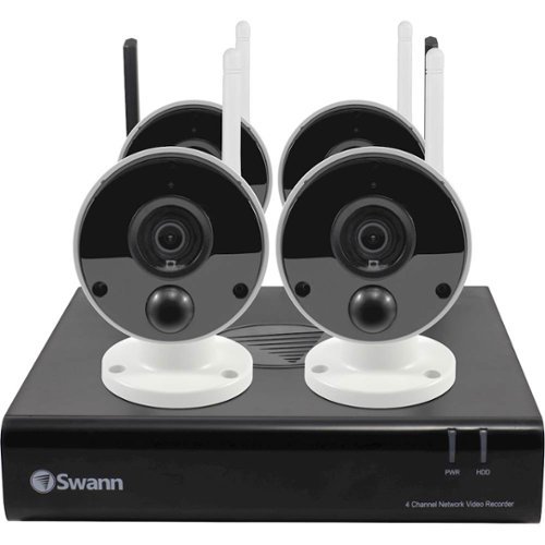 Swann - 4-Channel, 4-Camera Indoor/Outdoor Wireless 1080p 1TB NVR Surveillance System-Front_Standard 