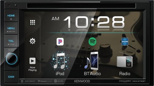 Kenwood - 6.2" - Built-in Bluetooth - In-Dash CD/DVD/DM Receiver - Black