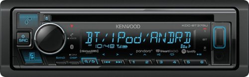  Kenwood - In-Dash CD/DM Receiver - Built-in Bluetooth - Satellite Radio-ready with Detachable Faceplate - Black