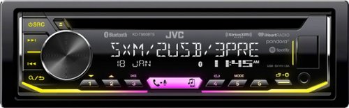  JVC - In-Dash CD Receiver - Built-in Bluetooth - Satellite Radio-Ready with Detachable Faceplate - Black