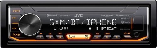 JVC - In-Dash Digital Media Receiver - Built-in Bluetooth - Satellite Radio-Ready with Detachable Faceplate - Black-Front_Standard 
