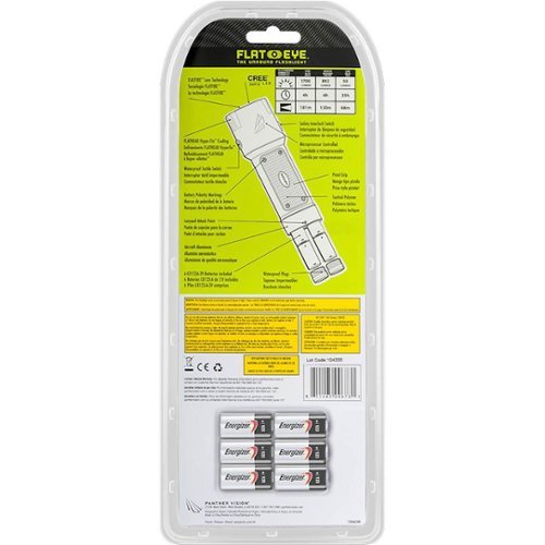 Panther Vision FLATEYE 1700 Lumen LED Flashlight - Black BUY IN AUSTRALIA