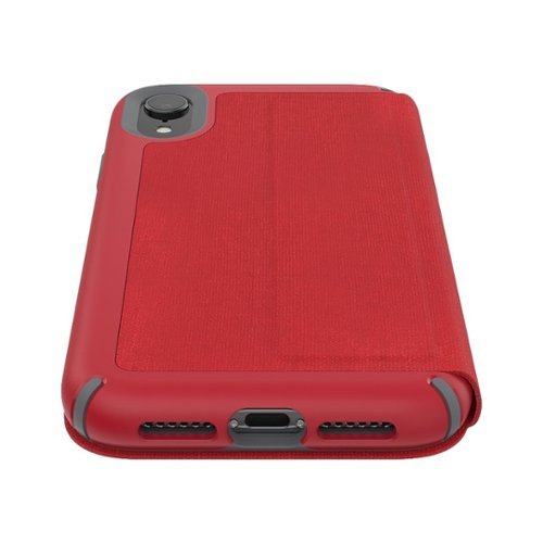 Speck Presidio Folio Case for Apple iPhone XR - Graphite Gray/Heartrate Red HOW TO BUY