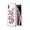 Speck - Presidio Clear + Print Case for Apple® iPhone® X and XS - Clear/Embroidered Floral Fuchsia-Angle_Standard