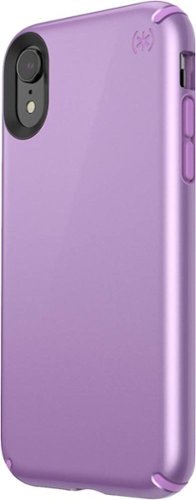Speck - Presidio Metallic Case for Apple® iPhone® XR - Haze Purple/Taro Purple Metallic-Front_Standard 