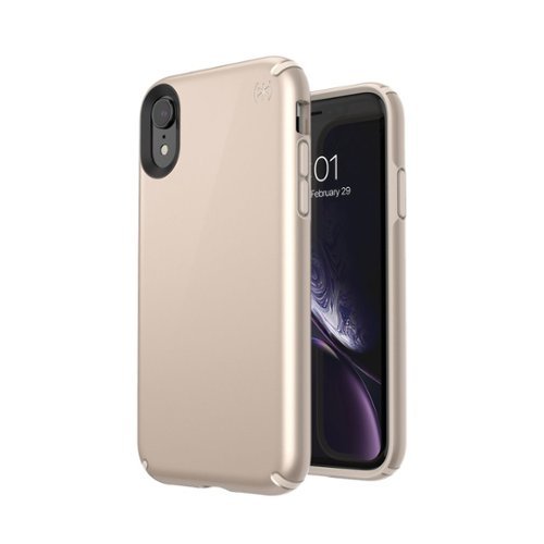 Speck Presidio Metallic Case for Apple iPhone XR - Nude Gold/Nude Gold Metallic INTERNATIONAL SHIPPING