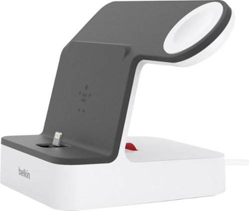 Belkin - PowerHouse Charging Dock for iPhone® and Apple Watch - White