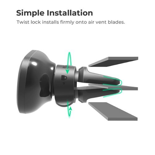 iOttie iTap 2 Magnetic Universal Air Vent Car Mount for Most Cell Phones - Black BUY IN MIDDLE EAST