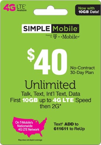 Simple Mobile - $40 Prepaid Plan - Green-Front_Standard 
