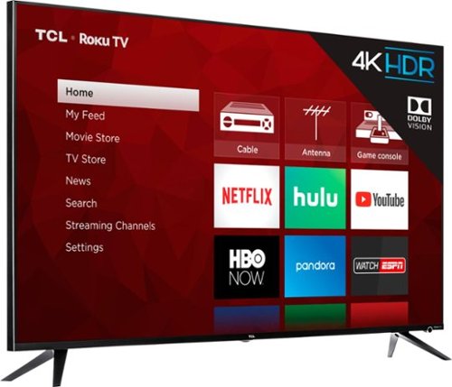 TCL - Televisor inteligente Roku LED 4K UHD serie Clase 6 de 75