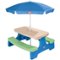 Little Tikes - Easy Store Picnic Table with Umbrella - Blue/Green-Angle_Standard