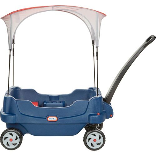 Little Tikes - Deluxe Cruisin' Canopy Wagon - Blue/White/Red