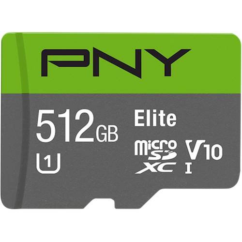 PNY - Elite 512GB MicroSDXC UHS-I Memory Card-Front_Standard 