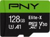PNY - 128GB Elite-X Class 10 U3 V30 microSDXC Flash Memory Card-Front_Standard