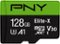 PNY - 128GB Elite-X Class 10 U3 V30 microSDXC Flash Memory Card-Front_Standard